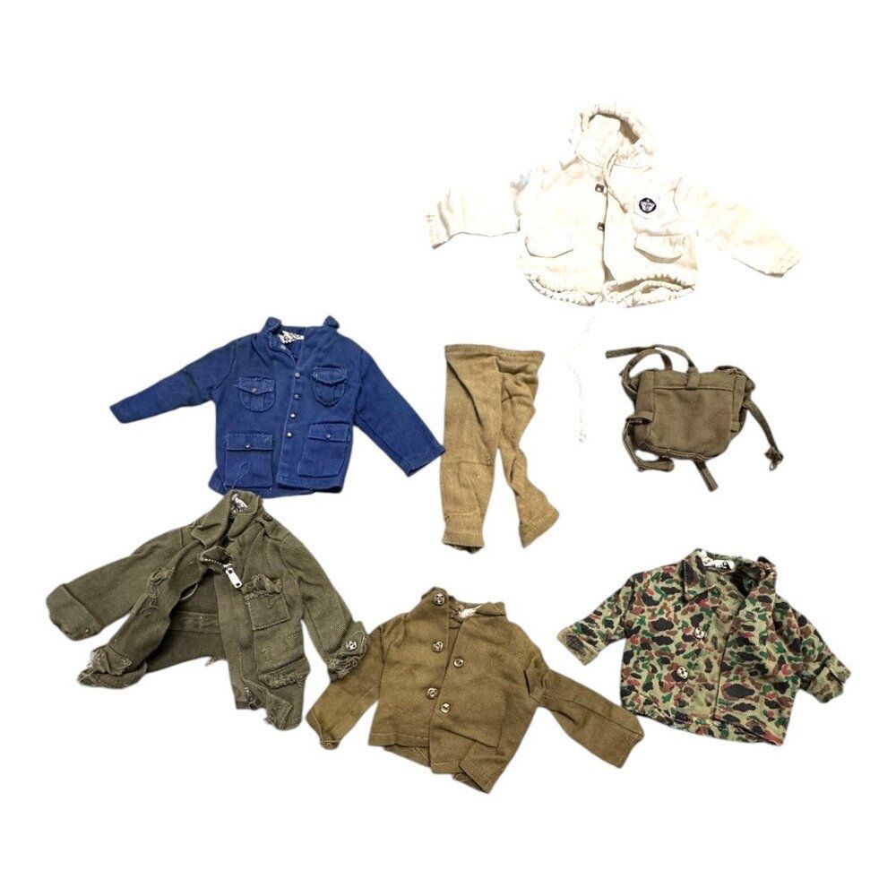 Vintage G.I. Joe Action Figure Clothing Set Pants Shirt Jacket Authentic LOT